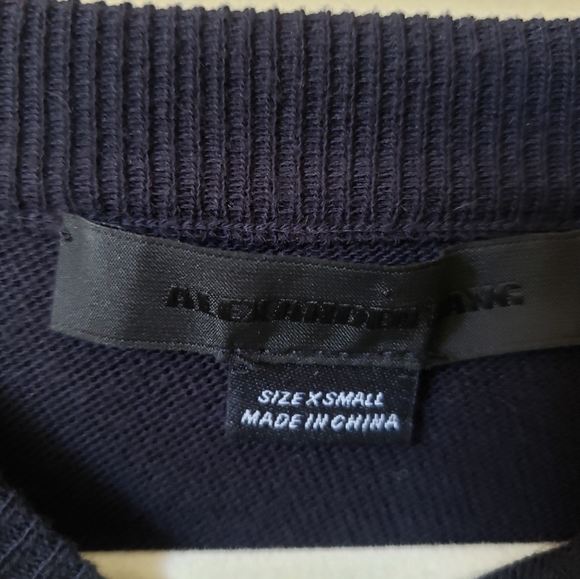 🌱 Alexander Wang Crew Neck Knee Length Dress Black Size XS - Picture 6 of 6